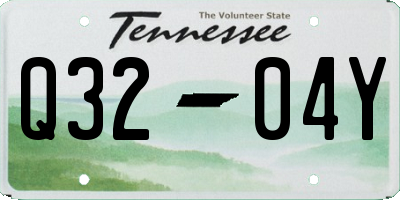 TN license plate Q3204Y