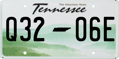 TN license plate Q3206E