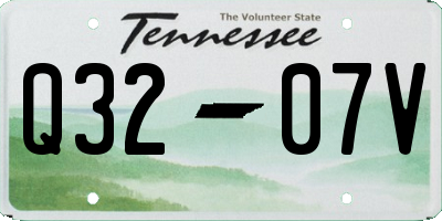 TN license plate Q3207V