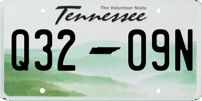 TN license plate Q3209N