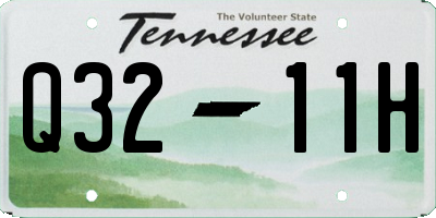 TN license plate Q3211H