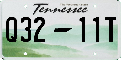 TN license plate Q3211T