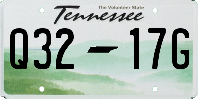 TN license plate Q3217G