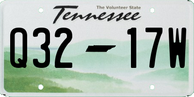 TN license plate Q3217W