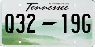 TN license plate Q3219G