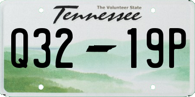 TN license plate Q3219P