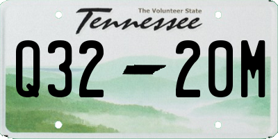 TN license plate Q3220M