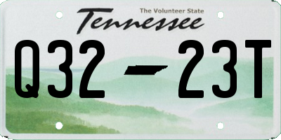 TN license plate Q3223T