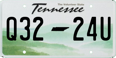 TN license plate Q3224U