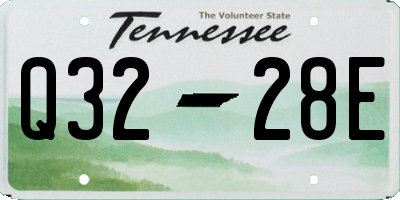 TN license plate Q3228E