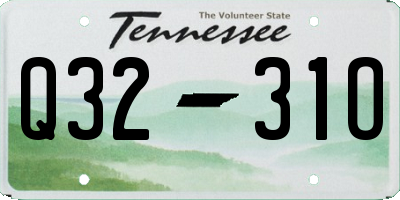 TN license plate Q3231O