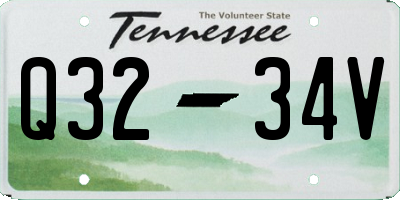 TN license plate Q3234V