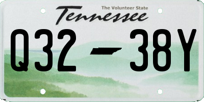 TN license plate Q3238Y