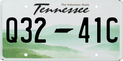 TN license plate Q3241C