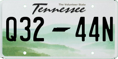 TN license plate Q3244N