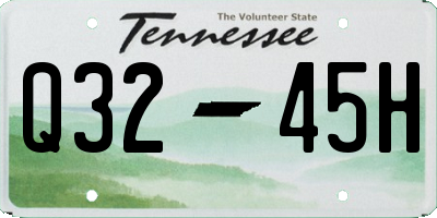 TN license plate Q3245H