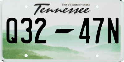 TN license plate Q3247N