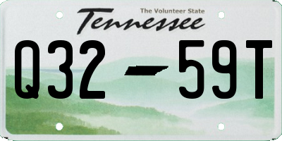 TN license plate Q3259T