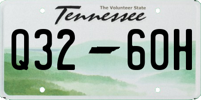 TN license plate Q3260H