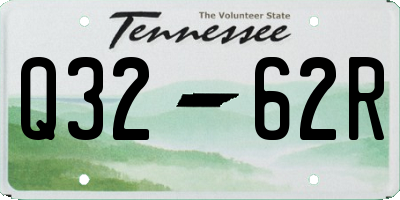 TN license plate Q3262R