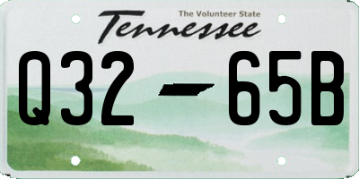 TN license plate Q3265B
