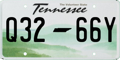 TN license plate Q3266Y