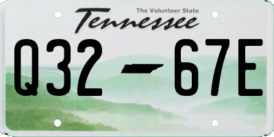 TN license plate Q3267E