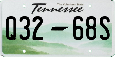 TN license plate Q3268S