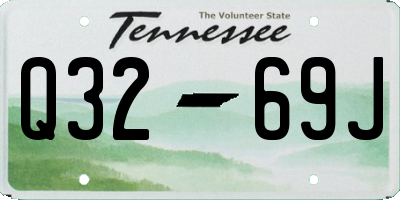 TN license plate Q3269J