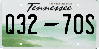 TN license plate Q3270S