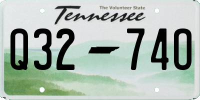 TN license plate Q3274O