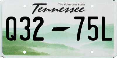 TN license plate Q3275L