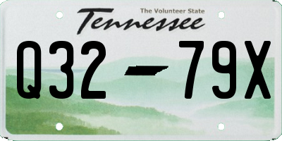 TN license plate Q3279X