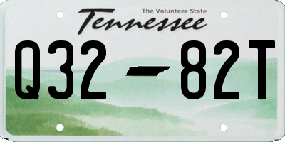 TN license plate Q3282T