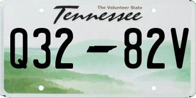 TN license plate Q3282V