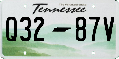 TN license plate Q3287V