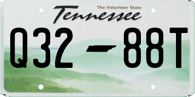 TN license plate Q3288T