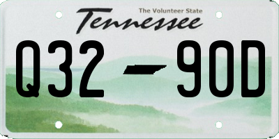 TN license plate Q3290D
