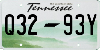 TN license plate Q3293Y