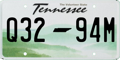 TN license plate Q3294M