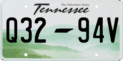 TN license plate Q3294V