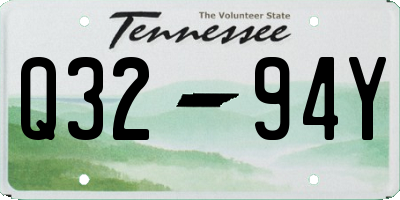 TN license plate Q3294Y