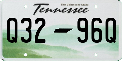 TN license plate Q3296Q