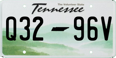 TN license plate Q3296V