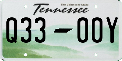 TN license plate Q3300Y