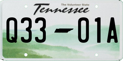 TN license plate Q3301A