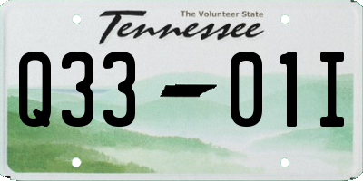 TN license plate Q3301I