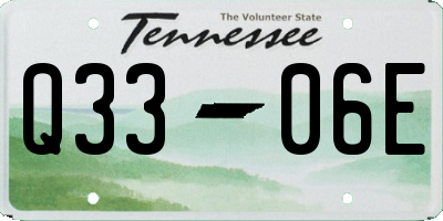 TN license plate Q3306E