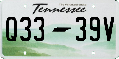 TN license plate Q3339V