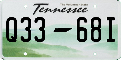 TN license plate Q3368I